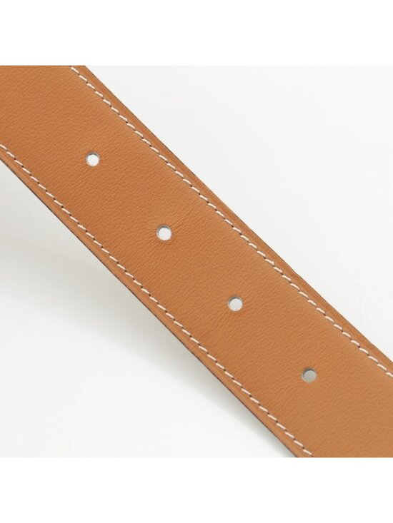 Hermes Swift Taurillon Reversible 32 Belt Leather Part Only Natural Sage main image 9